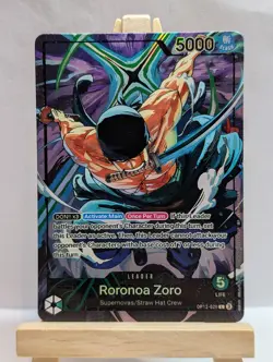 Custom Fan Art Roronoa Zoro High Quality Custom Card Textured Finish OP12-020 - Image 1