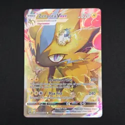 Pokemon TCG Card Zeraora VMAX GG42/GG70 Crown Zenith Galarian Gallery - NM - Image 1