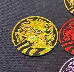 Pokemon card game TCG Arcanine plastic medal holo Collection 2025 Chinese - Image 1