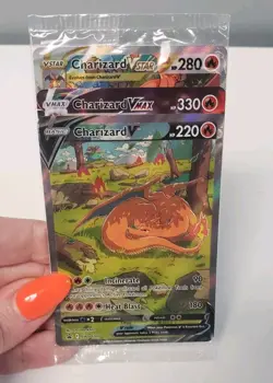 Pokemon Charizard UPC Promo Cards Set of 3 - V, VMax, & VStar *SEALED* - Image 1