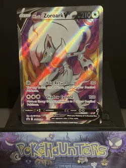 Pokemon Card Hisuian Zoroark V Swsh297 Black Star Promos Holo Near Mint - Image 2