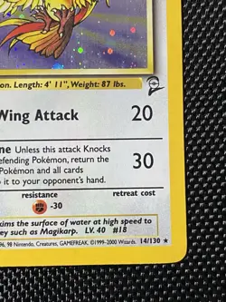 Pidgeot - 14/130 - SWIRL Pokemon Base Set 2 Holo Card WOTC LP/NM - Image 4