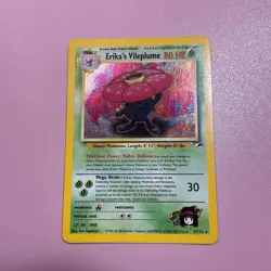 Pokemon Cards Gym Heroes Set Erika's Vileplume Rare Holo #5/132 - Image 1