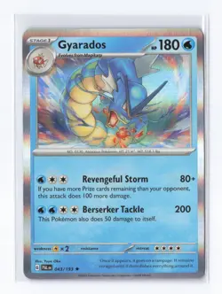 Gyarados 43/193 Paldea Evolved Holo Rare Pokemon Card 2023 Mint - Image 1