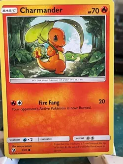 POKEMON CHARMANDER 1/70 COMMON DRAGON MAJESTY NM CARD - Image 1