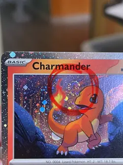 POKEMON CHARMANDER SVP047 PROMO BLACK STAR COSMOS WITH SWIRL HOLOFOIL NM CARD - Image 2
