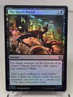 2025 Magic the Gathering Marvel's Spider-Man The Spot's Portal Foil NM M, 68 - Image 1