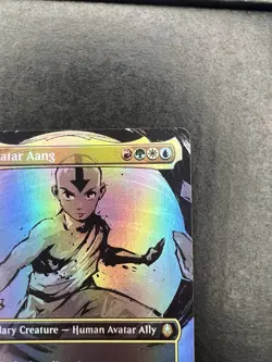 Avatar Aang 0308 (Borderless Foil) Mythic MTG Avatar The Last Airbender Clean NM - Image 3