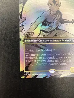 Avatar Aang 0308 (Borderless Foil) Mythic MTG Avatar The Last Airbender Clean NM - Image 4