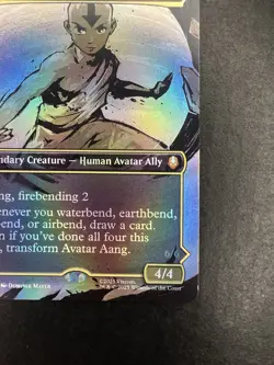 Avatar Aang 0308 (Borderless Foil) Mythic MTG Avatar The Last Airbender Clean NM - Image 5