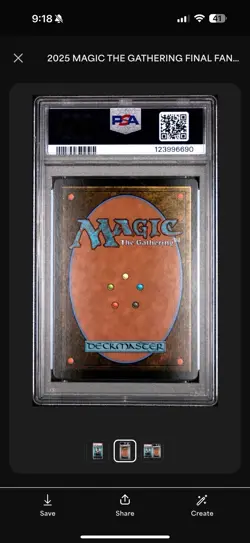 2025 Magic The Gathering Final Fantasy 0391 Tifa Lockhart Borderless Foil PSA 10 - Image 2