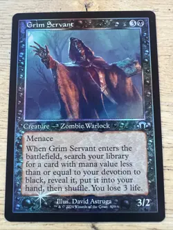 Retro Foil Grim Servant - NM - MH3 409 MTG Magic The Gathering - Image 1
