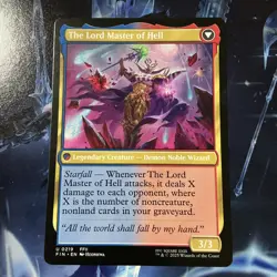 MTG Final Fantasy, The Emperor of Palamecia / The Lord Master of Hell Regular NM - Image 2