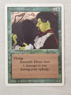 Played Serendib Efreet Revised Mtg Magic the Gathering - Image 1