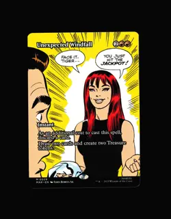 MTG: Unexpected Windfall (Borderless) #29 M Normal NM Marvel Universe Eternal-Le - Image 1