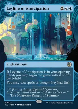 WOT LEYLINE OF ANTICIPATION 1x Magic Wilds of Eldraine Enchanting Tales MTG EX - Image 1