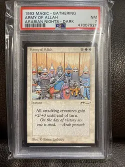 Army of Allah Dark Arabian Nights PSA 7 NM Graded MTG - Image 1