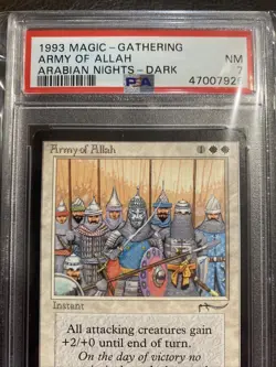 Army of Allah Dark Arabian Nights PSA 7 NM Graded MTG - Image 3