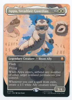 Appa, Steadfast Guardian (Borderless) #0316 MTG Avatar: The Last Airbender Magic - Image 1