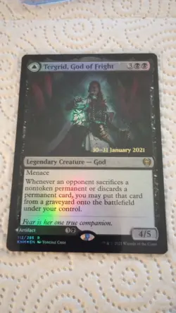 MTG Foil 'Tergrid, GOF of Fright/Lantern' Card Near Mint Condition Pre Release - Image 2