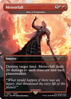 [Pre-order] Meteorfall (Non-foil) MTG Final Fantasy Secret Lair Game Over - Image 1