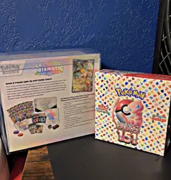 Pokemon Center Prismatic Evolutions ETB & Japanese 151 Booster Box Bundle Sealed - Image 2