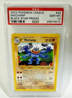 Pokemon Machamp Black Star Promo Psa 10 #43 - Image 1
