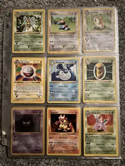 POKEMON 1st Edition Base Set Shadowless Near Complete Non Holo Set - Image 1