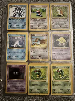 POKEMON 1st Edition Base Set Shadowless Near Complete Non Holo Set - Image 2