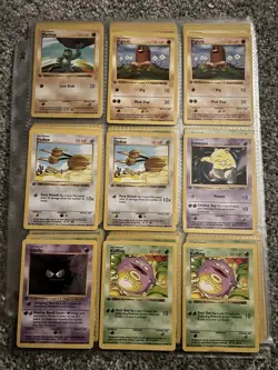 POKEMON 1st Edition Base Set Shadowless Near Complete Non Holo Set - Image 3