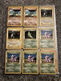 POKEMON 1st Edition Base Set Shadowless Near Complete Non Holo Set - Image 4