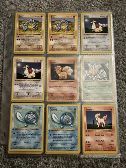 POKEMON 1st Edition Base Set Shadowless Near Complete Non Holo Set - Image 5