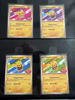 2024 Pokemon Pikachu Berkemeja Batik Indonesia Journey set of 4 with Free Post - Image 1