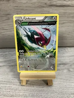 Pokemon TCG Unfezant Roaring Skies 81/108 Regular Rare LP. - Image 1
