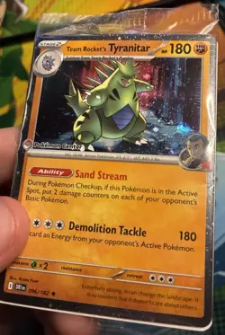 Team Rocket's Tyranitar (Pokemon Center Exclusive) 096/182 Sealed W/Swirl - Image 1