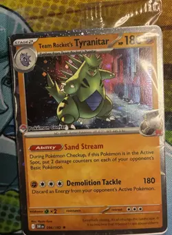 Team Rocket's Tyranitar (Pokemon Center Exclusive) 096/182 Sealed W/Swirl - Image 3