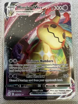 Pokemon TCG: Brilliant Stars Mimikyu VMAX 069/172 Ultra Rare 2022 Holo *NM* - Image 1