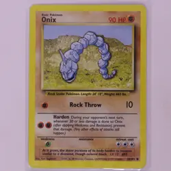 Pokemon TCG Onix Base Set 56/102 Regular Unlimited Common - Image 1