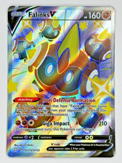 Falinks V SV115/SV122 - Pokemon Shining Fates - Full Art Holo Near Mint - Image 1