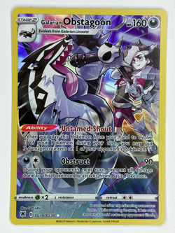 Galarian Obstagoon TG10/TG30 - Pokemon Astral Radiance - Full Art Rare Holo NM - Image 1