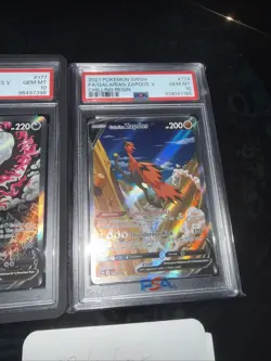 Pokemon TCG Galarian Articuno Zapdos Moltres Set PSA 10 Chilling Reign - Image 5