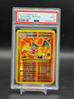 PSA 9 MINT Charizard XY Evolutions Reverse Holo 2016 Pokemon 11/108 - Image 1