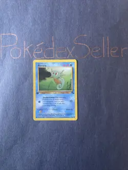 Horsea 1st Edition 49/62 Common Fossil Base Set 1999 WOTC Pokemon TCG Non-Holo - Image 2