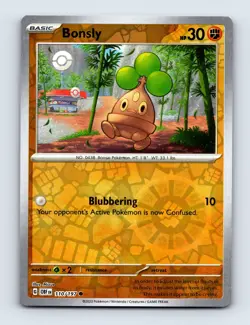 Bonsly - Obsidian Flames 110/197 - Common - Reverse Holo - NM - Pokemon TCG - Image 1
