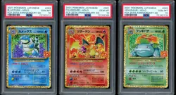 2021 Pokemon Charizard Blastoise Venusaur PCP 25th Anniversary Japanese PSA 10 - Image 1