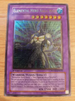 Elemental Hero Aqua Neos - POTD-EN031 - Lightly Played LP - Ultimate Rare - 1st - Image 1