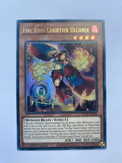 Fire King Courtier Ulcanix Ultra Rare 1st Edition Yu-Gi-Oh MP25-EN262 - Image 1