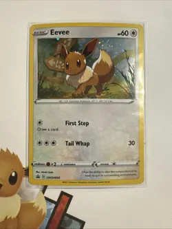 Pokemon Eevee SWSH095 Black Star Promo Holo Sword Shield 2021 TCG Card ENG - Image 1