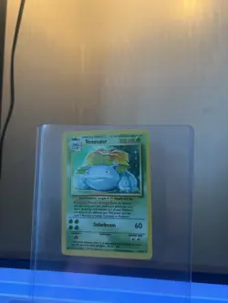 Pokemon TCG Venusaur Base Set Holo Rare Card 15/102 - Image 1