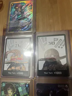 One Piece TCG Alt Art And Holo 7 Card Lot English GOLD Don & Alt Art Leader Mix - Image 3